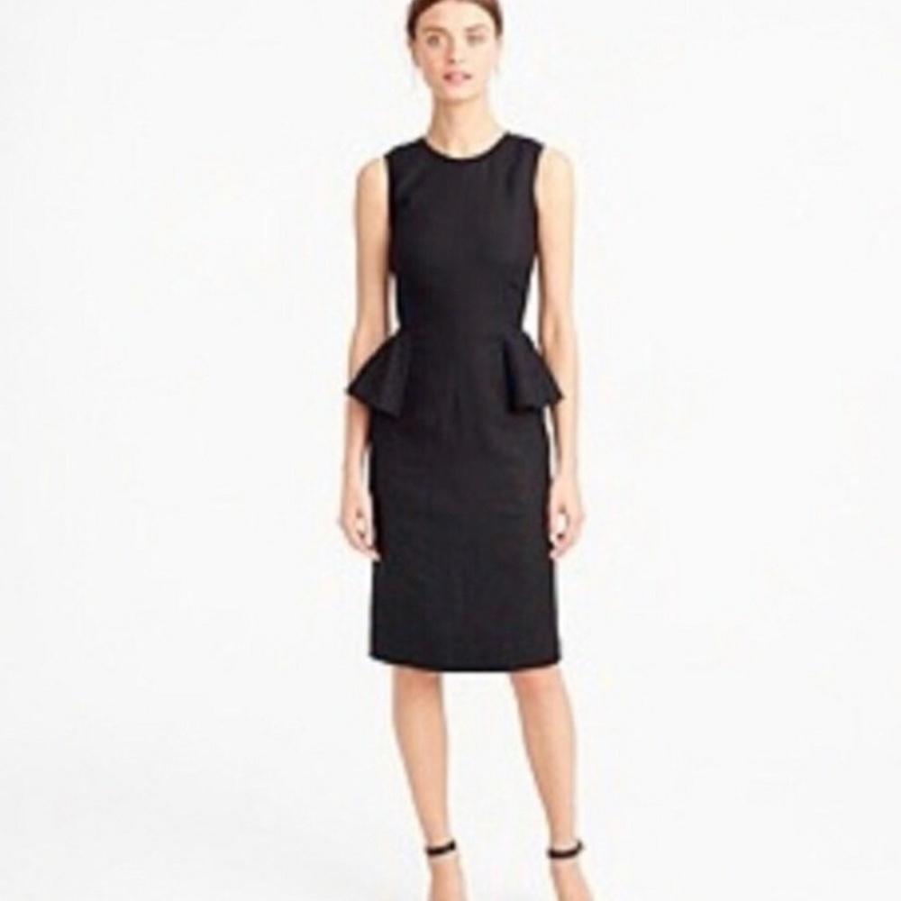 J Crew Linen Peplum Dress NWT Tall